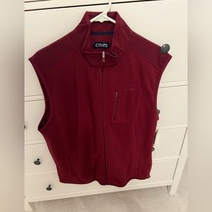 Chaps new with tags burgundy fleece vest size large